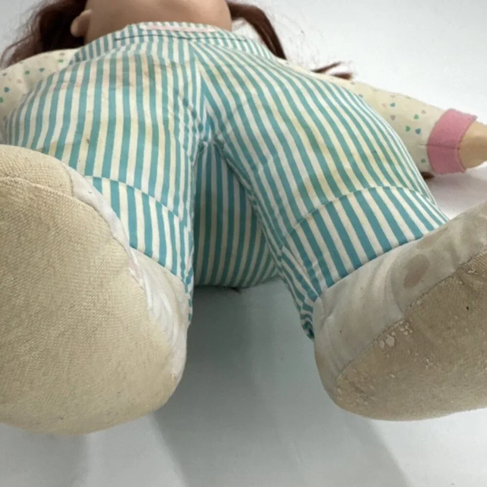Vintage 1986 Playskool My Buddy Kid Sister Doll Auburn Red Hair Green Eyes 20